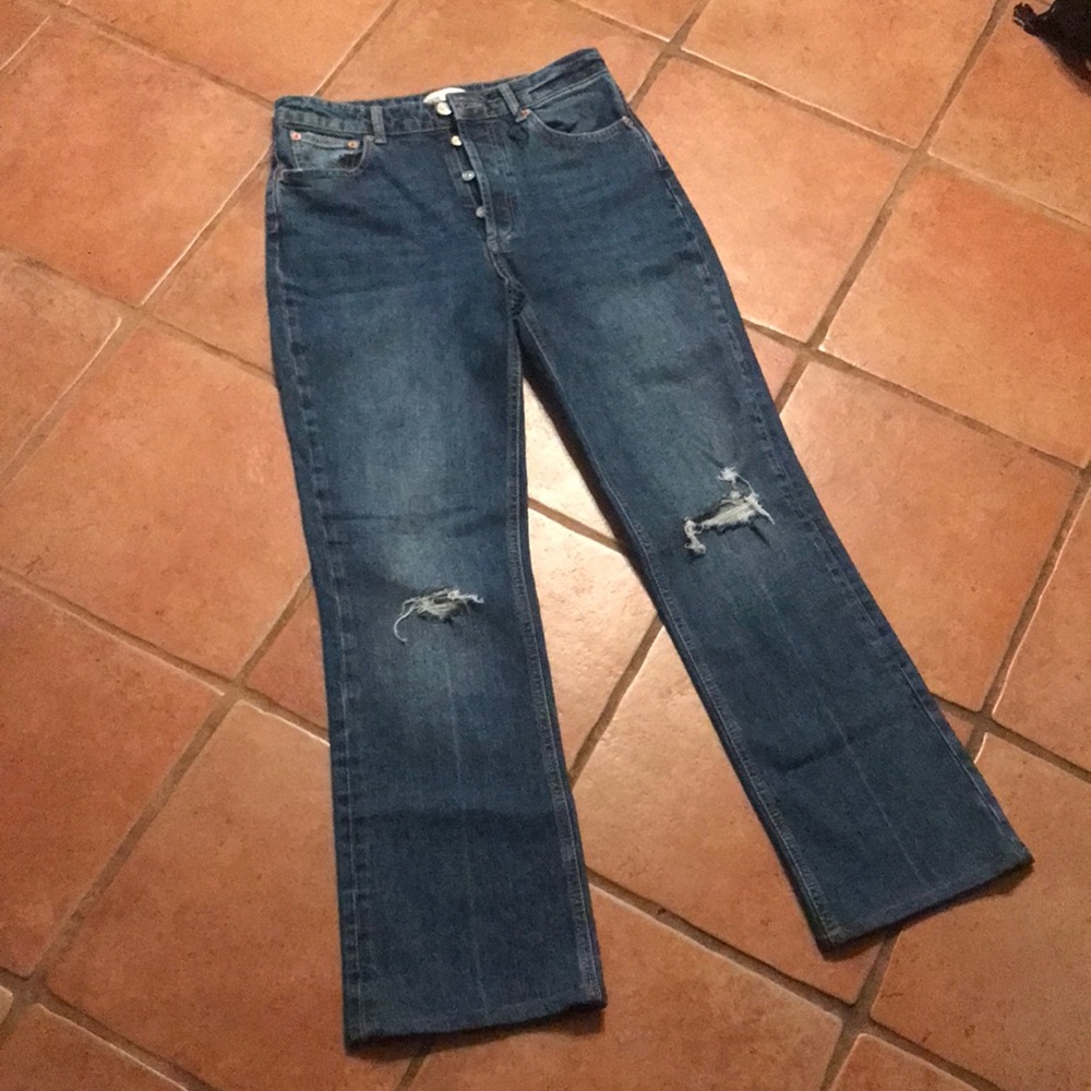Zara ripped jeans